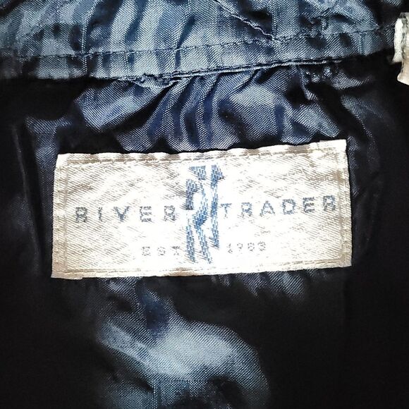 River Trader Men's Button Down Shirt Long Sleeve unique  Blue Green Plaid Medium - Picture 3 of 11